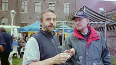 im Ziel in Bree mit Wolfgang